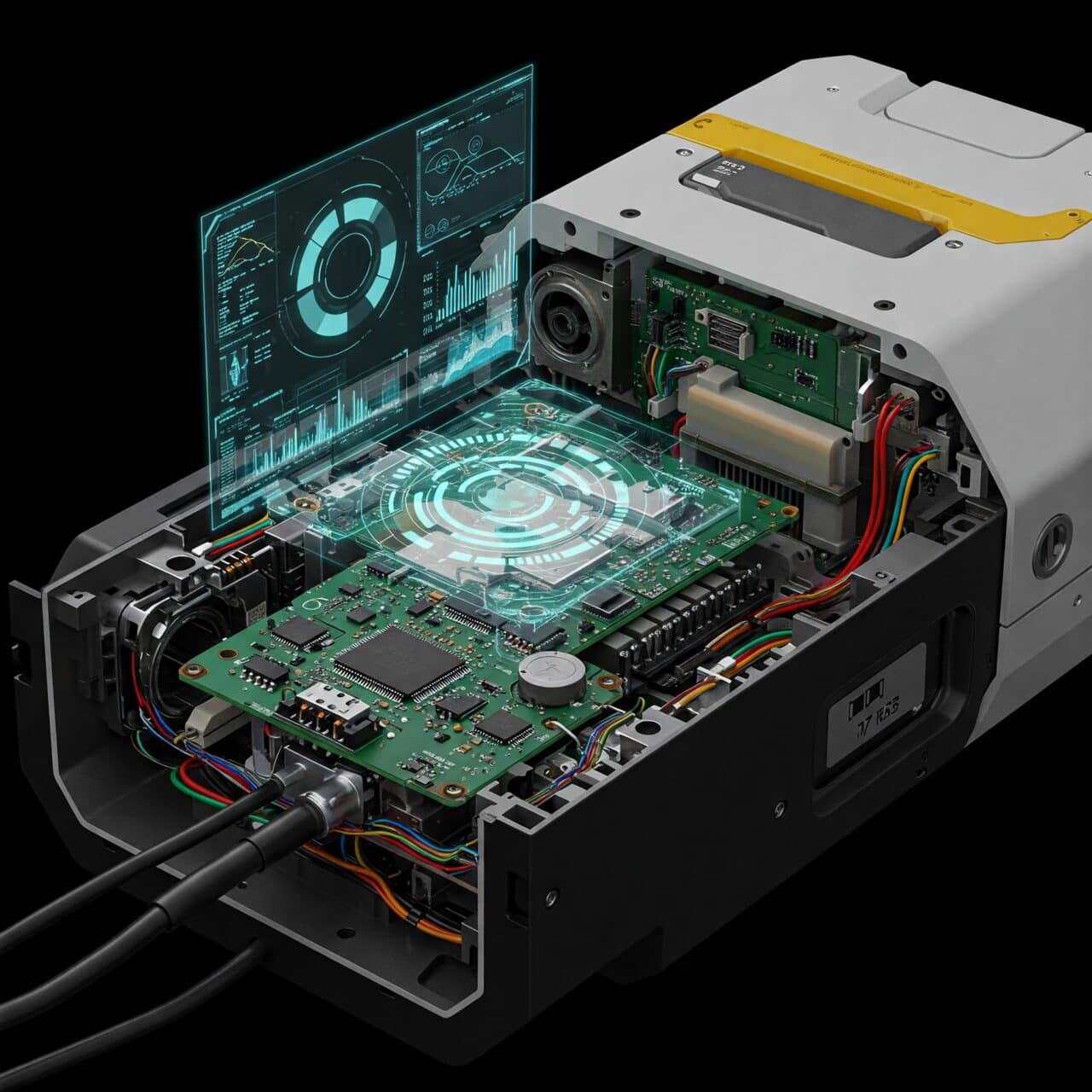 An image of integrated circuits and software for Hebert Tech LLC.